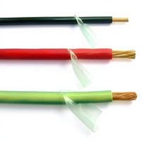 Cable de Cobre Sólido con Aislamiento de PVC y Revestimiento de Nailon THNN/THHN de 8-16 AWG, Cable de Alimentación para Construcción en la UE