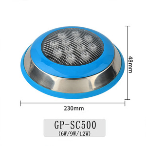 Luz LED para Piscina GP-SC500 12V 24V, Lámpara Subacuática Impermeable de Pared, 6W 9W 12W - Product Image 1