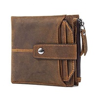 Dompet Kulit Mewah Kapasitas Besar Pria, Dompet Kulit Mewah Merek Terkenal dengan Ritsleting Panjang, Dompet Kapasitas Besar, Dompet Penyimpan Kartu Pemblokir Rfid