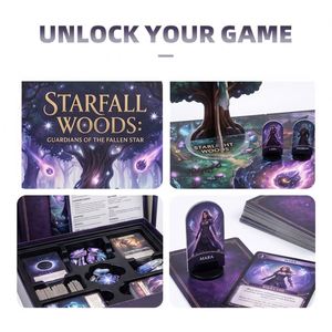 สตาร์ฟอล วูดส์ การ์เดี้ยนส์ ออฟ เดอะ ฟอลน์ สตาร์ โคออปเปอเรทีฟ แฟนตาซี บอร์ดเกม ชุดกระดาษแข็งสีสันสดใสสำหรับผู้เล่น 2 คน - Product Image 3