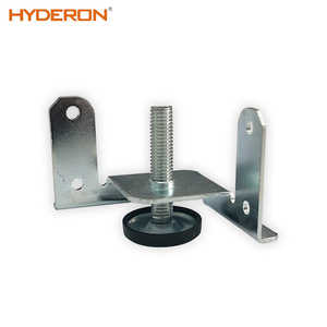 Patas ajustables para gabinetes Hyderon de acero con almohadilla de goma para patas de muebles - Product Image 1
