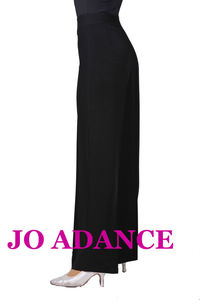 Pantaloni da <span class=keywords><strong>ballo</strong></span> neri a vita alta, pantaloni e pantaloni da donna per la sala da <span class=keywords><strong>ballo</strong></span>/danza moderna - Product Image 4