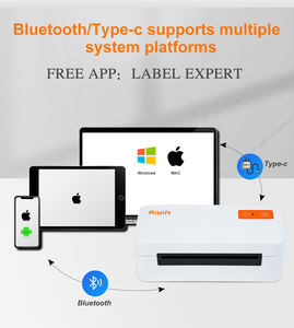 เครื่องพิมพ์กระดาษระบายความร้อนไร้สายแบบไร้หมึกพกพาเข้ากันได้กับบลูทูธสำหรับรถยนต์บ้านสำนักงานแล็ปท็อปสไตล์สี - Product Image 4