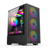 Caja de PC para Juegos de Diseño Especial, Chasis de Computadora ATX de Torre Media, Popular, Micro-ATX, Mini-ITX, Refrigeración por Flujo de Aire