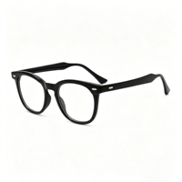Lunettes Rétro Rondes Anti-Lumière Bleue SM23046 - Monture PC Légère avec Verres en Résine Transparente pour Hommes et Femmes (5 Couleurs)