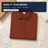 Polo unisexe en mélange coton-lyocell 51 %, manches courtes, maille piquée, séchage rapide, anti-plis, personnalisable OEM, vente en gros