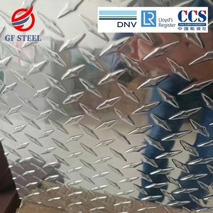 Plaque antidérapante en aluminium GF <span class=keywords><strong>3003</strong></span> 5052, 1,5-10 mm, 5 barres, pour plancher de véhicule, remorque, pont |   Qualité marine disponible - Product Image 3
