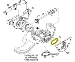 Pièces détachées pour pompe à béton Schwing - Joint de calandre Dn180 Dn200 10308422 - Product Image 3