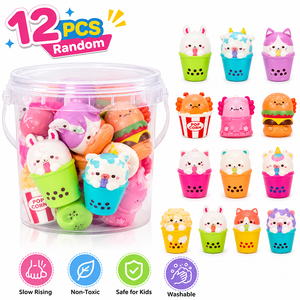 Novelty Random Animal Drink Squishy <b>Pack</b> Slow Rising Foam Sensory Stress Toys Holiday Presents For Young Students - Product Image 4