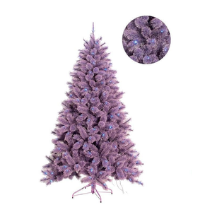 Arbre artificiel coloré, arbre rose, matériau PVC robuste et flexible, pour un aspect plus fourré, jolis arbres de Noël - Product Image 2
