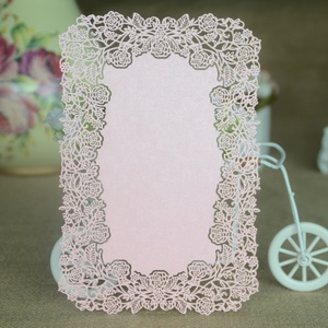 Tùy chỉnh laser cut <span class=keywords><strong>menu</strong></span> Thiệp mời đám cưới tên thẻ Đảng trang trí - Product Image 4