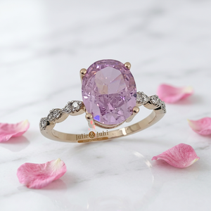 SHREE FINE JEWELS 18K Solid Gold Zircon Link <b>Ring</b> <b>Set</b> for <b>Women</b>-Luxurious Wedding Jewelry with Smooth Finish and Graceful Design - Product Image 1