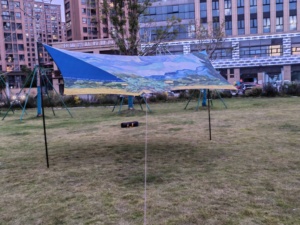 Diseño Rainfly carpa lona Refugio Portátil Picnic <span class=keywords><strong>Sombra</strong></span> Lona Grande Refugio Tiendas Camping Fly Sheet - Product Image 3