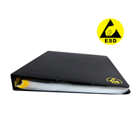 Porte-documents antistatique ESD ALLESD PP format A4, 50 pages, pour bureau