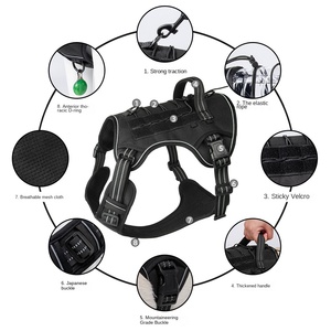 سترة تكتيكية متعددة الوظائف للتدريب في الهواء الطلق واقية من الانفجار مبطنة من النايلون سترة الصدر التكتيكية كلب كبير - Product Image 2