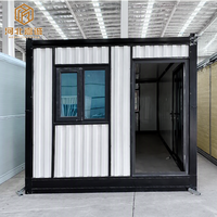 Fourniture en gros de 10 à 12 unités par conteneur 40HQ – Bureau de chantier modulaire en carton ondulé de 20 pieds, dortoir pour travailleurs, maison conteneur préfabriquée pliable en kit