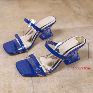 Chaussures de mariage pour femmes, été/hiver, à talons hauts, à lacets, à pois, à fleurs, talons ultra-hauts, talons épais, anti-odeur, tendance - Product Image 6