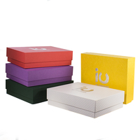 Boîtes d'emballage en papier de base et couvercle violet de haute qualité avec logo personnalisé en gros boîtes d'emballage en carton rigide boîtes cadeaux