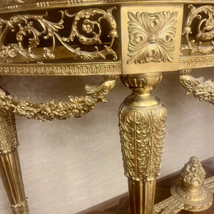 Vestíbulo de cobre Mesa semicírculo verde Griotte <span class=keywords><strong>escritorio</strong></span> Retro bola ramo tulipanes verde Hortensia decoración lujo café <span class=keywords><strong>Escritorio</strong></span> - Product Image 4