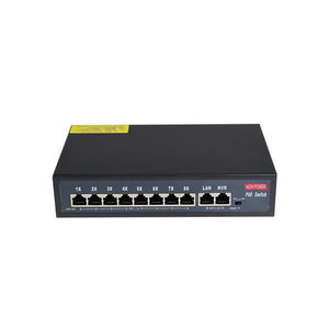 ลิงชิ สวิตช์ PoE 10 พอร์ต 8+2 พอร์ต 24V พลังงานสูง สำหรับการเฝ้าระวังและอุปกรณ์เสริม - Product Image 1