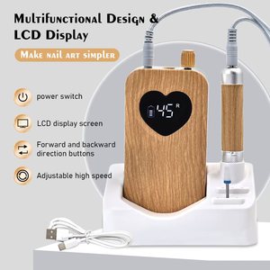 Machine à ongles rechargeable 45000 tr/min, haute vitesse, faible bruit, ABS, polisseuse à ongles électrique portable pour salon - Product Image 3