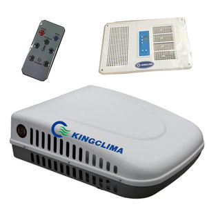 Kingclima เครื่องปรับอากาศรถตู้ตั้งแคมป์12V 24V, เครื่องปรับอากาศรถตู้ขับเคลื่อนเครื่องยนต์สำหรับรถบรรทุกเครนห้องโดยสาร E-clima2200 - Product Image 5