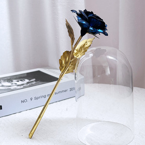 Flores de cristal de rosa de galaxia de 24K Flores artificiales de rosas de oro coloridas para el Día DE LA MADRE Acción de Gracias Día de San Valentín - Product Image 6