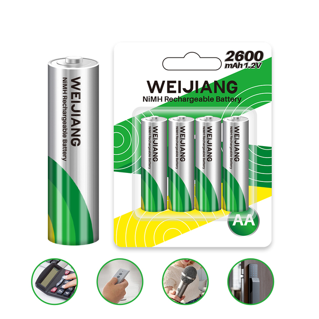 Hot Sale 500 Times Recycle More AA & AAA 1.2V Rechargeable Batteries