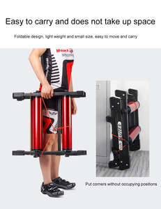 Plateforme de vélo d'intérieur durable, simulateur de vélo à rouleaux pour la maison, en alliage d'aluminium, pliable, pour l'entraînement physique, support de rouleaux pour vélo d'entraînement - Product Image 5