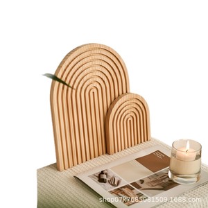 Bandeja para hornear con diseño de ondas de agua, decoración para el hogar, decoración para la entrada, plato para pastel de té de la tarde con aromaterapia, flor aromática - Product Image 5
