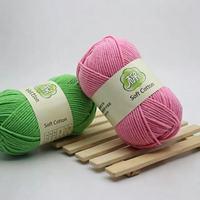 100% Cotton Yarn 16S/5ply 50g Textured Blend Anti-Pilling Ring Spun Eco-Friendly Recyclable Crochet Yarn for Hand Knitting