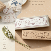 Tampon encreur personnalisé en bois avec logo, image, design sur mesure pour artisanat, invitation de mariage, adresse de retour, signature professionnelle