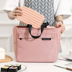 Sac à bento portable personnalisé avec logo, isotherme, grande capacité, en tissu Oxford, avec feuille d'aluminium PE épaissie, tendance estivale USA - Product Image 1