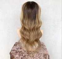 100% européen vierge cheveux humains Topper Blonde Clip dans les morceaux de cheveux juif casher Topper italien dentelle avant pleine dentelle toupet