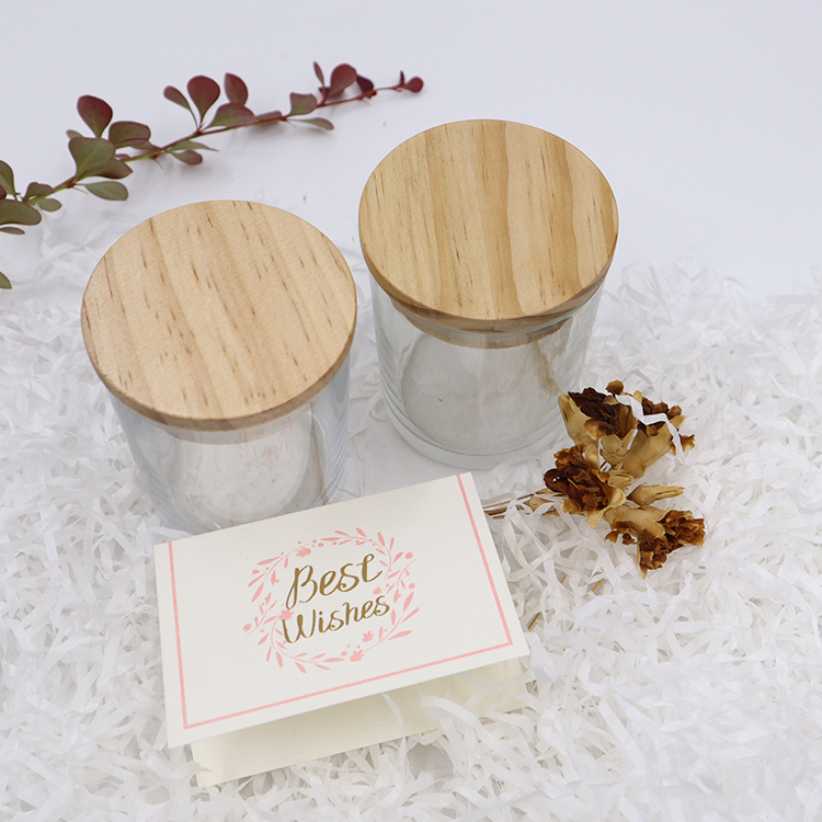 Mum Yapımı İçin Isıya Dayanıklı Cam Mum Kaplarının Yeniden Kullanılması Boş Kavanozlar 16 Oz 1