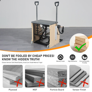 Kits de Pilates certifiés CE, Reformers, Chaise Wunda, Structure en bois, Équipement de mise en forme corporelle, Chaise de Pilates, <span class=keywords><strong>Yoga</strong></span>, Vente directe usine - Product Image 4