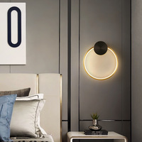 Creative lumière luxe minimaliste salon mur arrière chambre entrée ronde ambiante applique murale