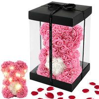 Boîte cadeau carrée transparente en PET/PVC de qualité alimentaire pour gâteaux et fleurs avec vernissage
