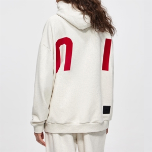Sudadera con Capucha Unisex de Algodón con Logotipo Personalizado de Moda Urbana, Nueva Colección al por Mayor, Estilo Holgado, Forrada, para Invierno, Lisa, Teñida, para Hombre - Product Image 2