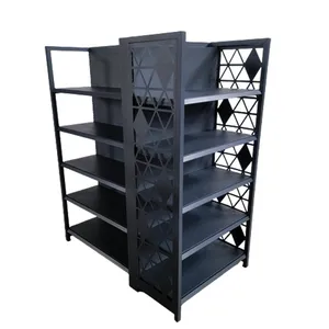 Black Longspan Stationary Store Shelves Modern Supermarket Shop Shelving Price