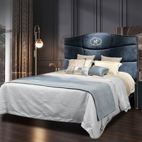 Foshan Lit double king-size au design moderne Ensemble de meubles de chambre à coucher italiens de luxe Vente en gros