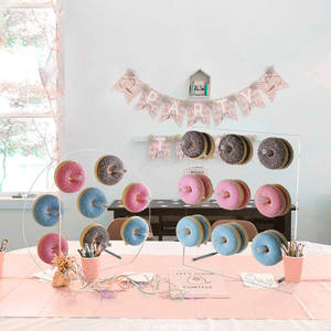 <span class=keywords><strong>ชั้น</strong></span><span class=keywords><strong>วาง</strong></span>โชว์<span class=keywords><strong>โดนัท</strong></span>ทำจากอะคริลิคติดผนังแบบใสสำหรับร้านค้างานเลี้ยงและร้านทำจากอะคริลิกติดผนัง - Product Image 3