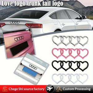 Autocollants décoratifs sur mesure Wow Oh pour <span class=keywords><strong>Audi</strong></span> A3/A4L/A6L/Q3/Q5/A5, <span class=keywords><strong>logo</strong></span> de voiture intérieur, paillettes CT-A16, coffre arrière - Product Image 3