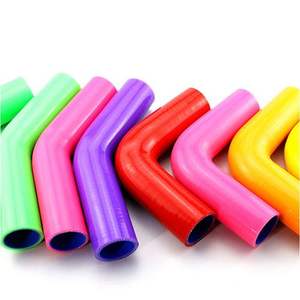 Universal 45 180 90 grados codo manguera de goma de silicona coche Intercooler Turbo tubo de admisión de aire acoplador - Product Image 1