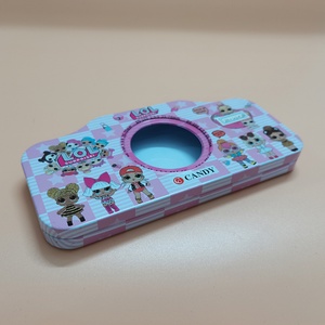 Caja Metálica con Diseño de Dibujos Animados, Popular en Fábricas Chinas, Caja de Lata Rosa para Bolígrafos - Product Image 2
