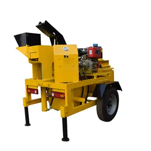 赞比亚移动压缩M7MI移动柴油机土土泥联锁砖块制造机价格