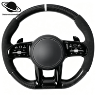 Bande lumineuse LED RPM pour le volant de Mercedes-Benz, avec bordure en fibre de carbone personnalisable AMG W223 W213 W205 W204 G63