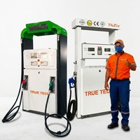 Distributeur de carburant sécurisé à deux pistolets avec carte SIM et mot de passe, idéal pour les unités de ravitaillement de flotte