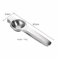 Presse-agrumes en acier inoxydable, presse-agrumes manuel robuste pour citrons, limes, oranges, outil de cuisine lavable au lave-vaisselle