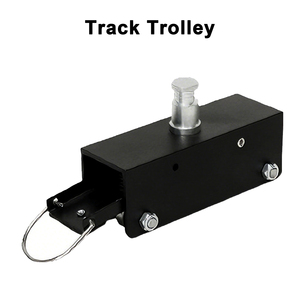Chariot à roulettes sur mesure à profil mince avec frein pour équipement d'éclairage à pantographe, chariot mobile monté sur rail pour studio, télévision, scène, diffusion - Product Image 2